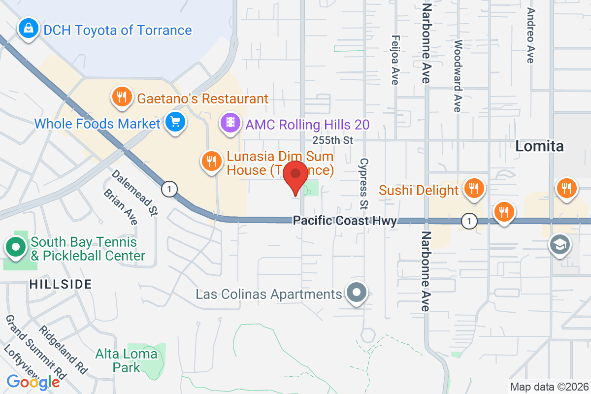 Map of Cal Coast Flooring's Atrium Design Center in Lomita
